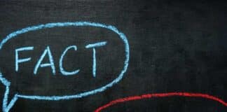 Γνωστικές Προκαταλήψεις: Μια Εισαγωγή στις Ανθρώπινες Λανθασμένες Αντιλήψεις words fact and belief written in a blackboard