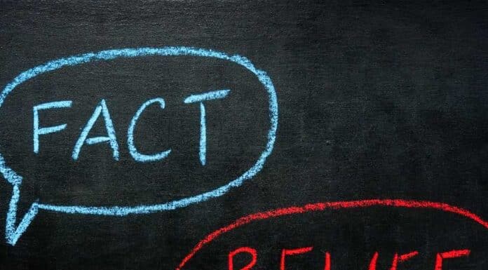 Γνωστικές Προκαταλήψεις: Μια Εισαγωγή στις Ανθρώπινες Λανθασμένες Αντιλήψεις words fact and belief written in a blackboard